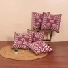 Jaipuri Print Cotton Cushion Cover in Hathi Print