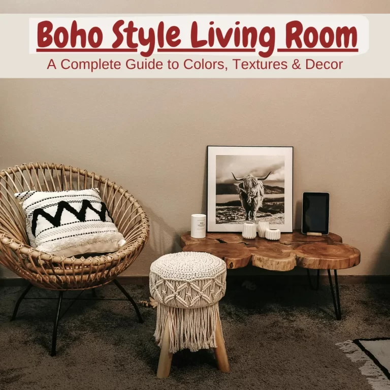 Boho style living room
